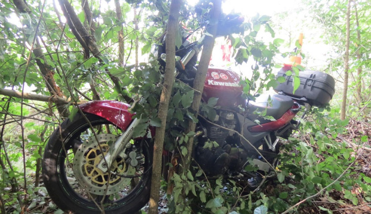 V nemocnici zemřela motorkářka, které vběhl v sobotu u Lovčic do cesty srnec