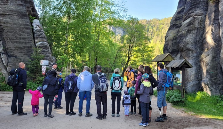 Turisté v Adršpachu