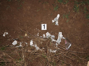 nalezené padělky u dopravní nehody