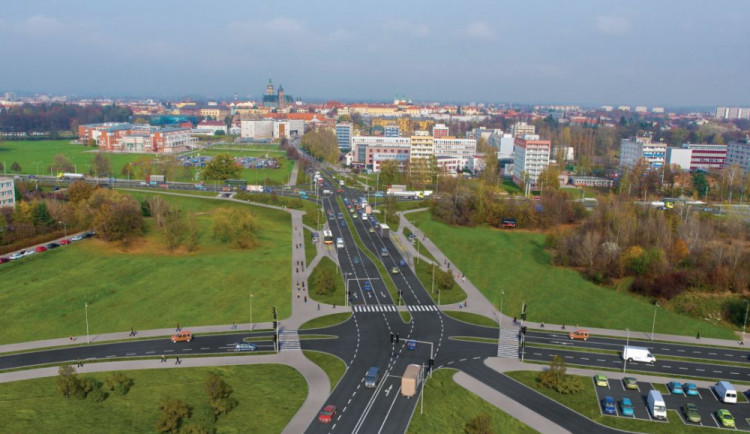 Hradec Králové schválil zadání přestavby křižovatky Mileta firmám M-SILNICE a Integra
