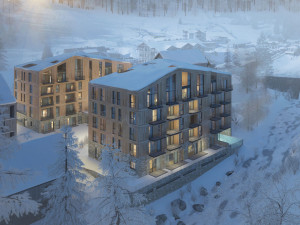 V centru Pece pod Sněžkou začne na podzim vyrůstat nový apartmánový komplex