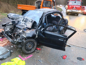 Při dopravních nehodách v lednu v Královéhradeckém kraji jeden mrtvý