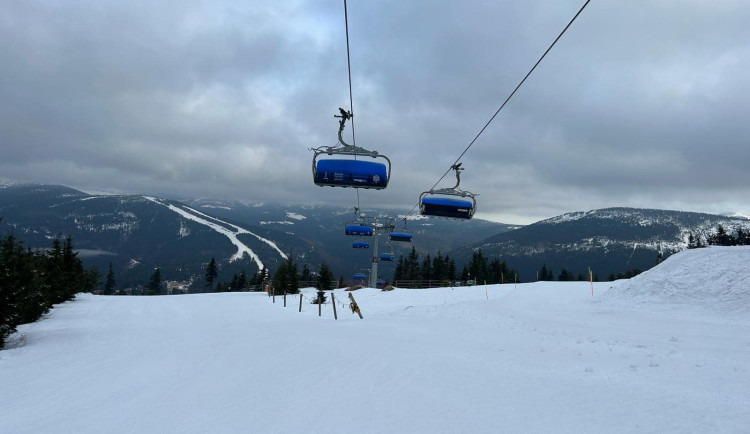 zima, skiareál, SkiResort, lyžování, ČR, Špindlerův Mlýn