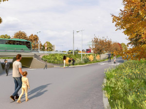 VIZUALIZACE: Jak bude vypadat nová křižovatka Mileta v Hradci Králové po dokončení?