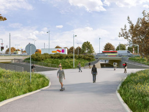 VIZUALIZACE: Jak bude vypadat nová křižovatka Mileta v Hradci Králové po dokončení?