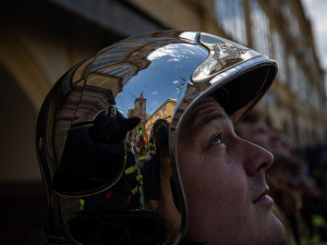 Lidé obdivovali na náměstí v Jičíně hasiče v akci