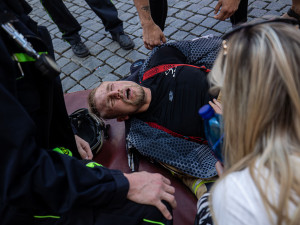 Lidé obdivovali na náměstí v Jičíně hasiče v akci