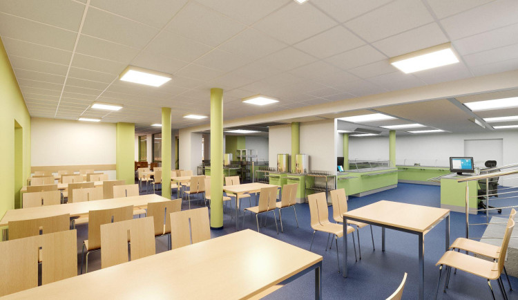 Královéhradecký kraj vybuduje novou školní jídelnu na hradecké Pospíšilově třídě