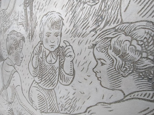 Obnova historického sgraffita oživila průčelí Dětské kliniky v Hradci Králové