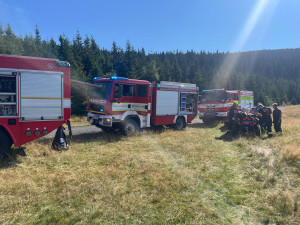 Strážci KRNAP zabránili v Krkonoších možnému požáru lesa, hořela hrabanka