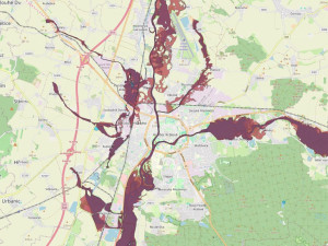Firma vytvořila povodňovou mapu. Podívejte se, co vše může v hradeckém kraji zaplavit stoletá voda