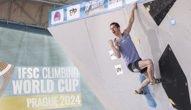 Adam Ondra na Letné neobhájil loňské stříbro v boulderingu. Roli sehrálo bolavé rameno