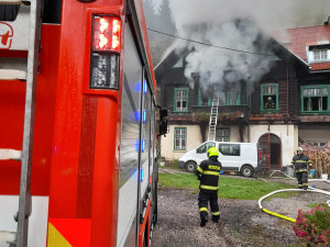 Požár v Rudníku na Trutnovsku způsobil škody za milion korun