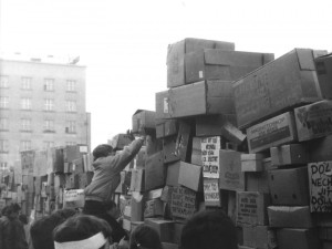 V Hradci Králové začala revoluce později. Komunismus se vytlačoval postupně