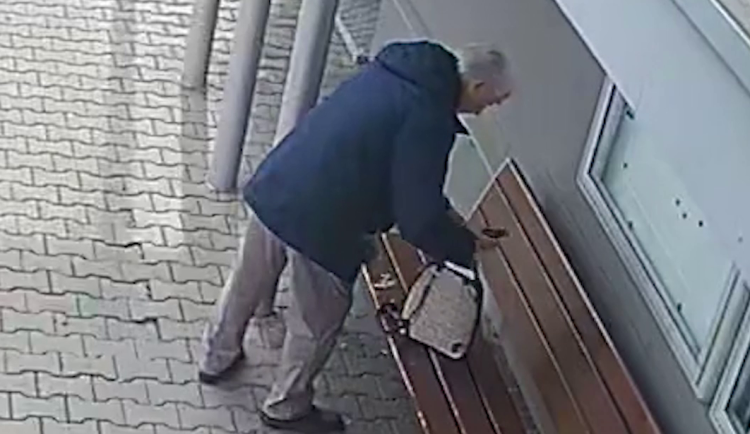 VIDEO: Senior okradl maminku, která šla s dítětem k lékaři. Z tašky jí vytáhl peněženku a zmizel