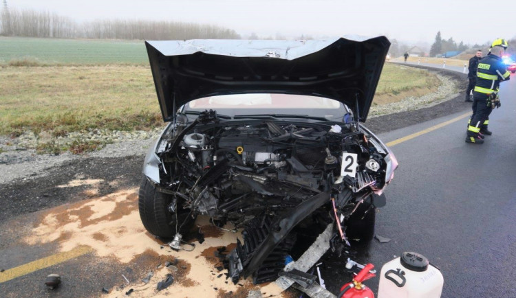 Čelní srážka u České Lípy, viník nadýchal 3,29 promile