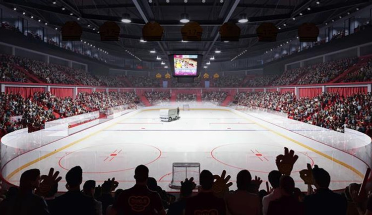 Horácká multifunkční aréna bude mít LED panel pod ledem jako první na světě
