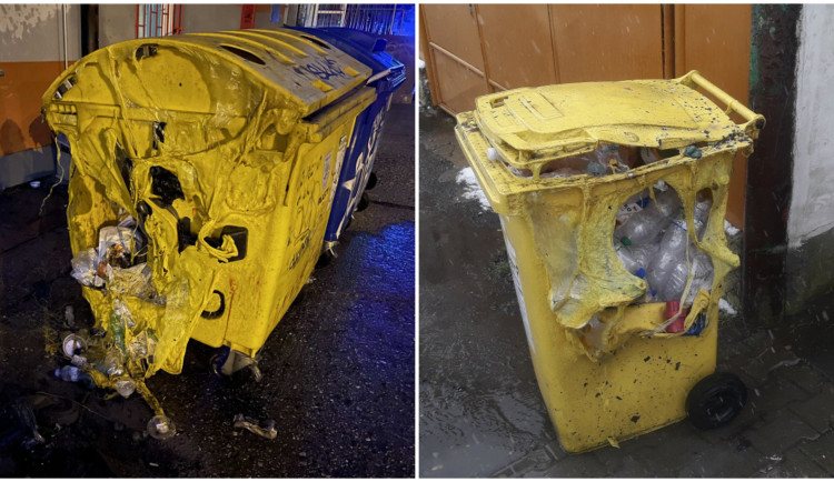 Kvůli žhářským útokům zmizí z ulice nádoby na tříděný odpad