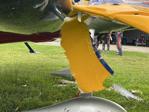 Na letišti v Jaroměři se srazila dvě letadla. Škoda se odhaduje téměř na milion