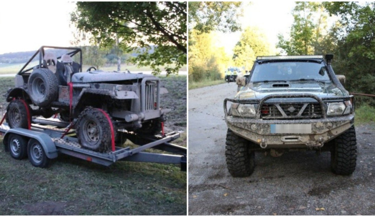 Přes dvě promile nadýchal jeden z řidičů po nehodě na neoficiálních závodech offroadů