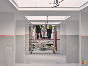 Rekonstrukce pavilonu šaten na základní škole Sever se blíží ke konci