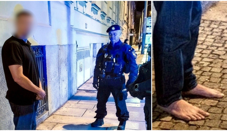 Drogy vyzuly muže z bot. Na ulici pak máchal rukama a lezl do silnice