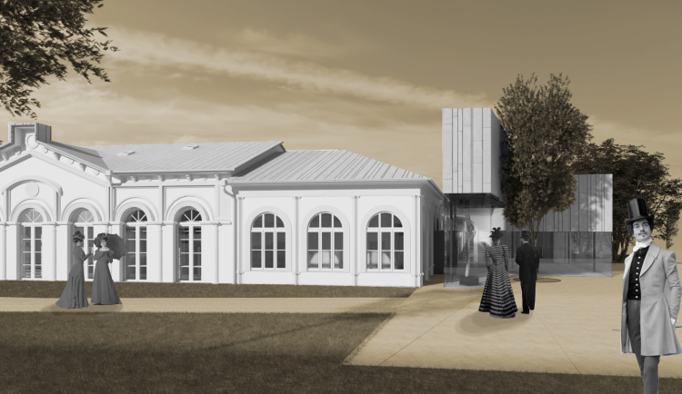 FOTO: Františkovy Lázně obnovují Sadovou kavárnu, získá zpět historickou podobu