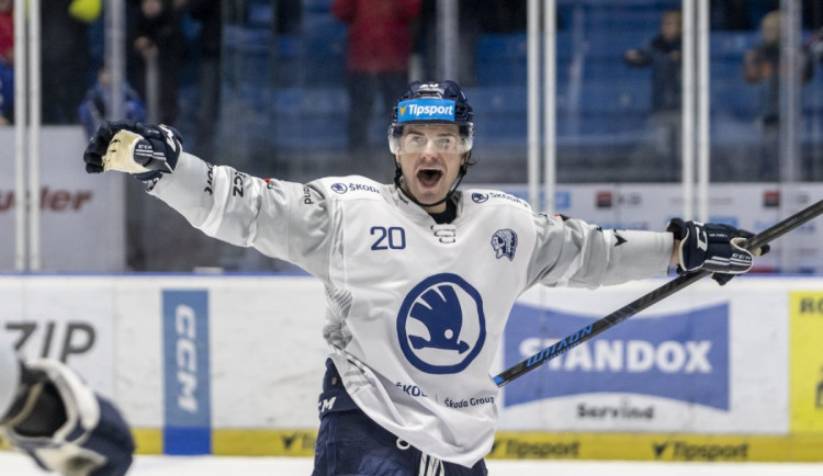 Hokejisté Plzně porazili Liberec 2:1 v prodloužení, rozhodl Zámorský