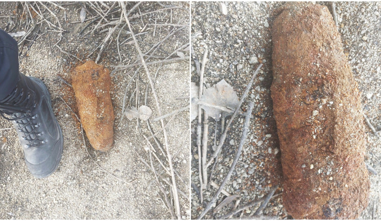 Žena našla u rybníka aktivní německý dělostřelecký granát z druhé světové války