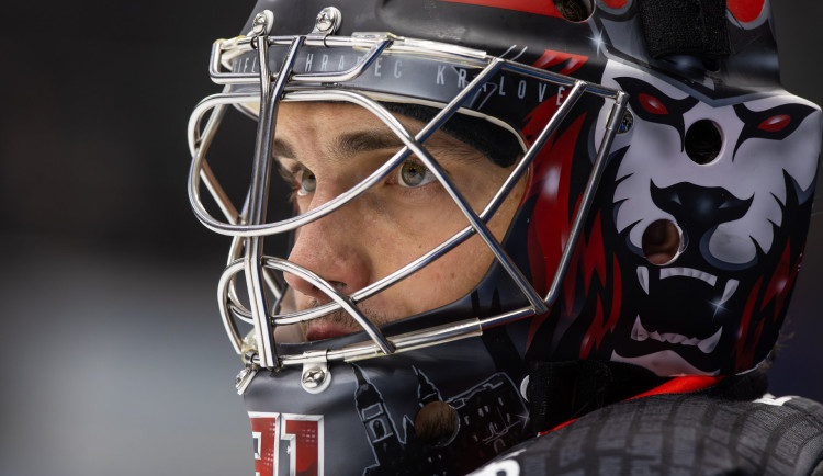 Stanislav Škorvánek v brance hradeckého Mountfieldu