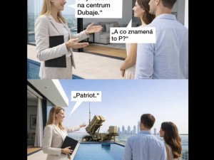 Z makléře prodávajícího byty v Dubaji si lidé dělají legraci, vznikají koláže