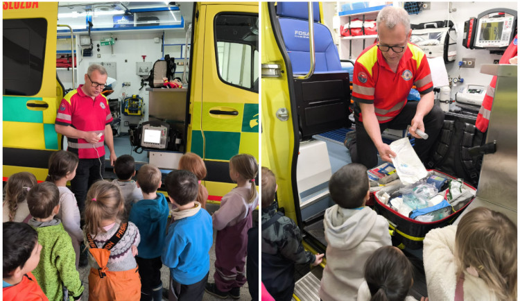 Na záchranku ve Vítkově přišly děti ze školky. První pomoc zvládnou od pěti let