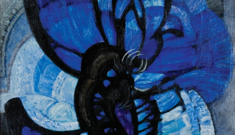 František Kupka: Čáry, plochy, hloubka II., 1913 olej na plátně,