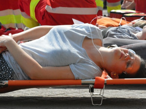 FOTO: Do Kongresového centra Aldis vnikli teroristé. Naštěstí jen v rámci cvičení
