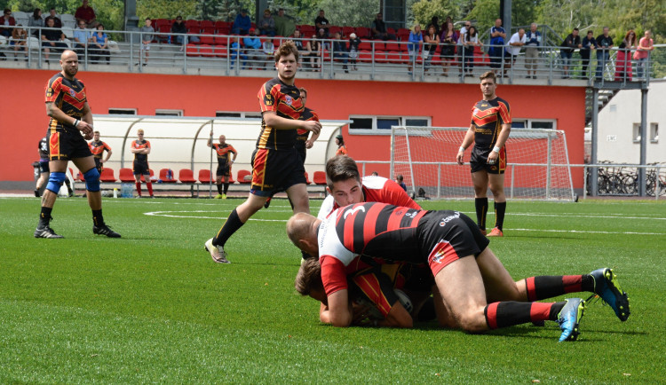Hradečtí rugbisté odehráli další letošní utkání, přijel tým Krupka Dragons