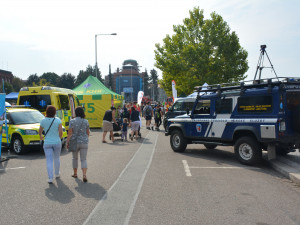 Eliščino nábřeží obsadila záchranářská technika