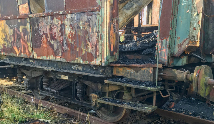GALERIE: Historické vagóny po požáru v Jaroměři
