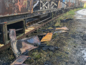 GALERIE: Historické vagóny po požáru v Jaroměři