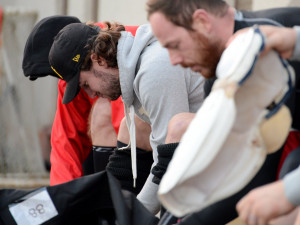 GALERIE: První trénink Mountfieldu na venkovním ledě v Dobříši