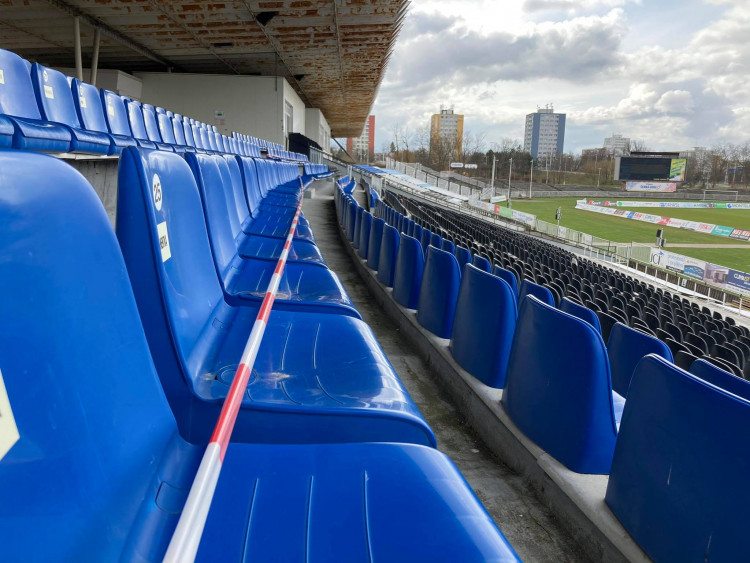 Starý fotbalový stadion v Hradci Králové