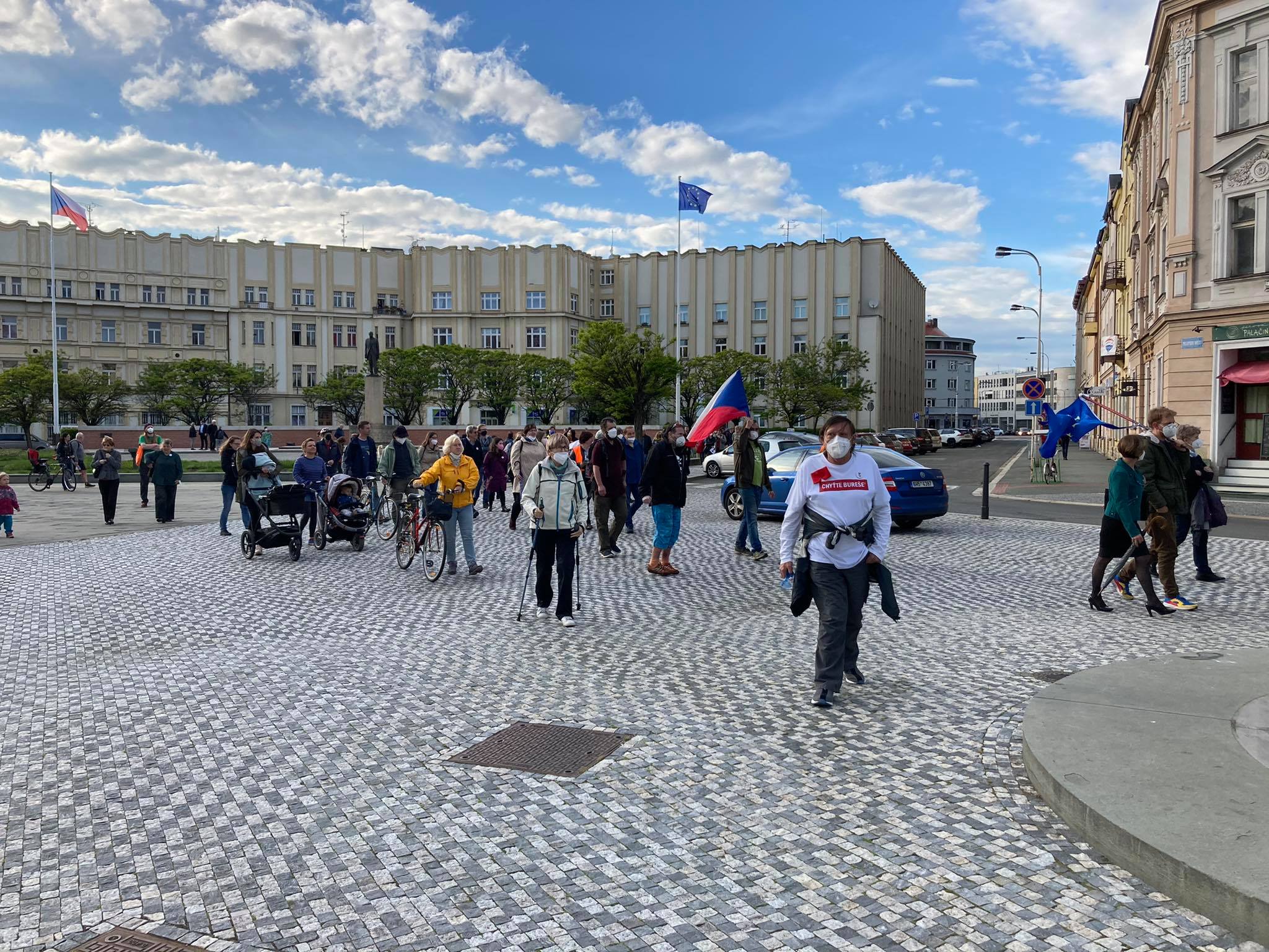 Demonstrace za nezávislost justice v Hradci Králové