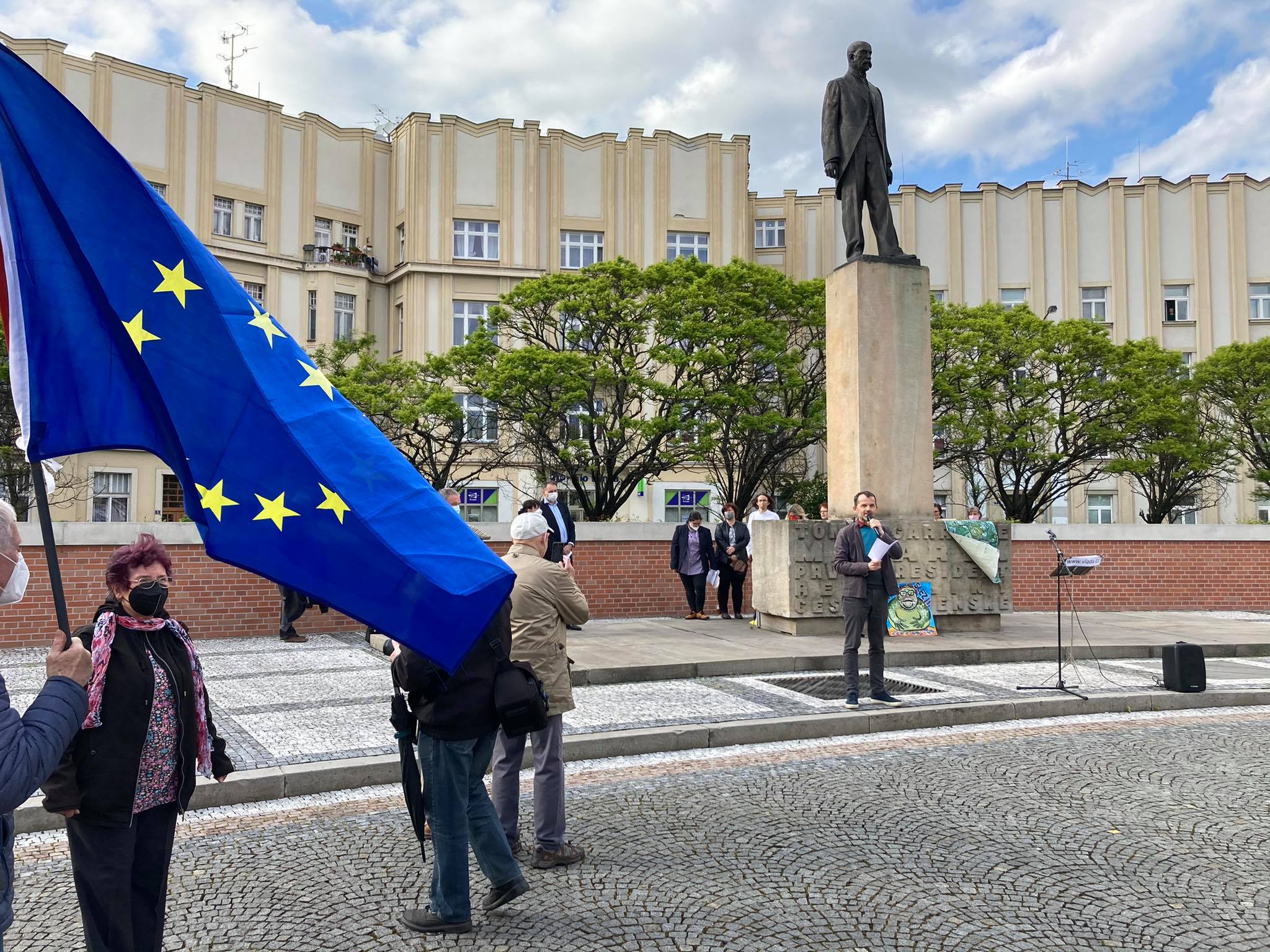 Demonstrace za nezávislost justice v Hradci Králové