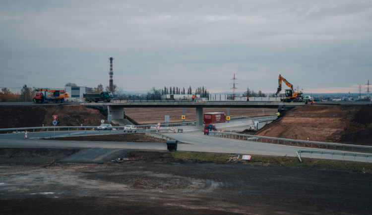 GALERIE: Rozestavěná dálniční křižovatka u Hradce Králové
