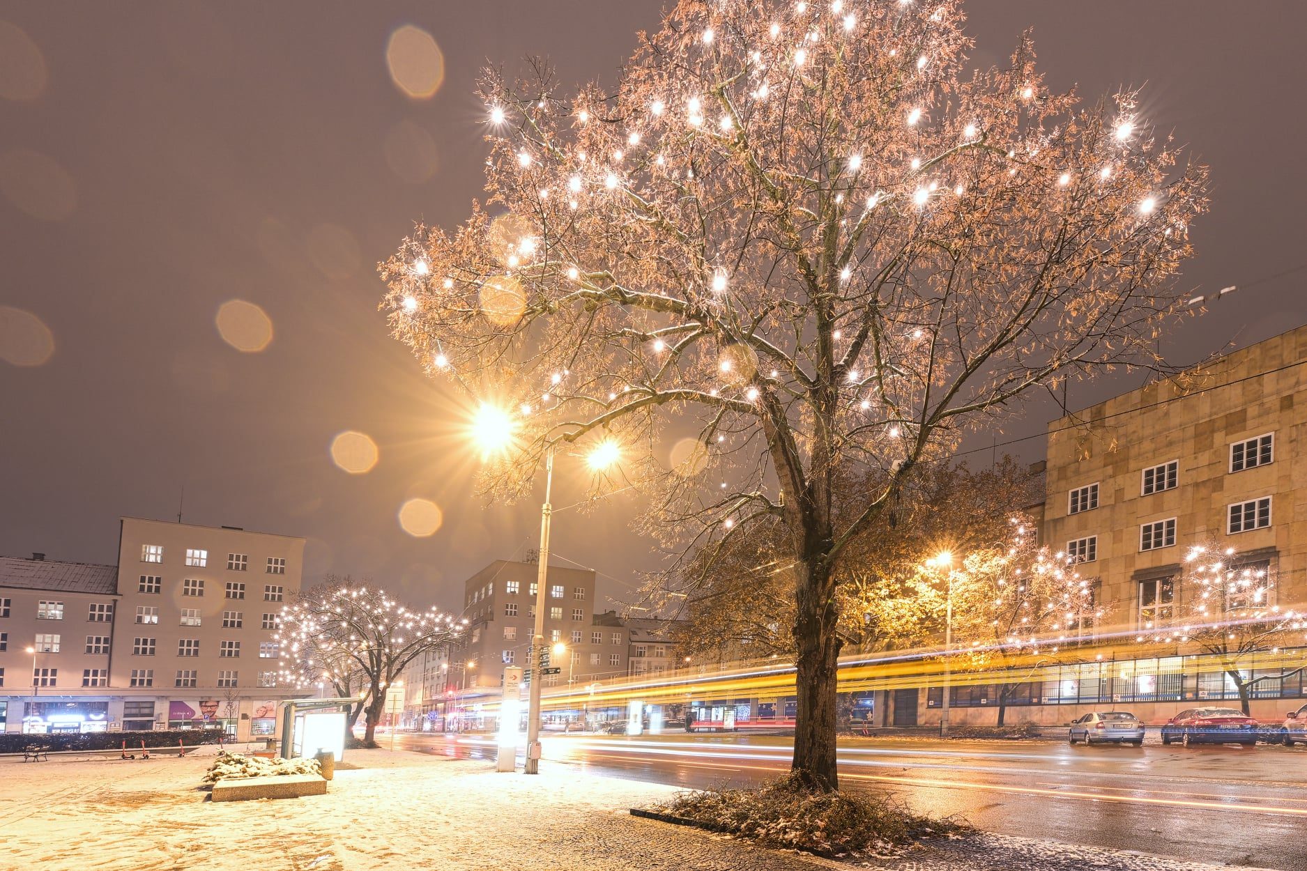 Vánočně osvícený Hradec Králové 2021 | foto: Zdeněk Puš