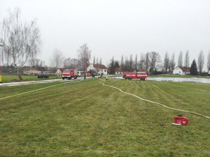 Požár výrobní haly Mileta v Hořicích v roce 2012