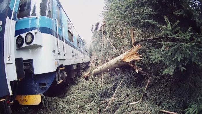 Následky silného větru hasiči řešili i o víkendu