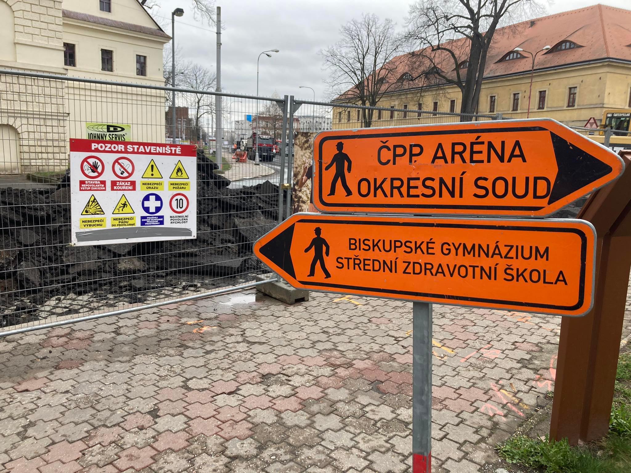 Rekonstrukce křižovatky Fortna v Hradci Králové