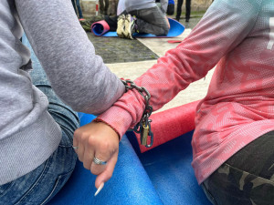 GALERIE: Policejní cvičení antikonfliktního týmu v Josefově