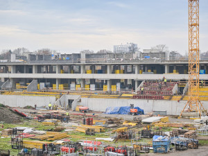 GALERIE: Stavba nového fotbalového stadionu v Hradci Králové