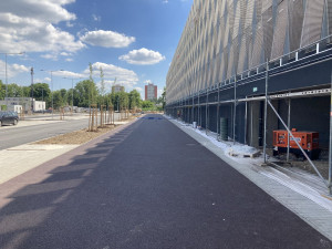 GALERIE: Stavba fotbalového stadionu v Hradci Králové (červen 2023)